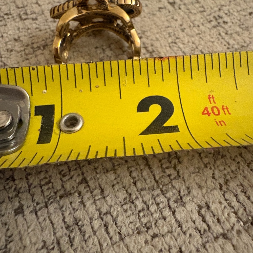 Studio Barse Gold Ring with Black Accents - Picture 9 of 9